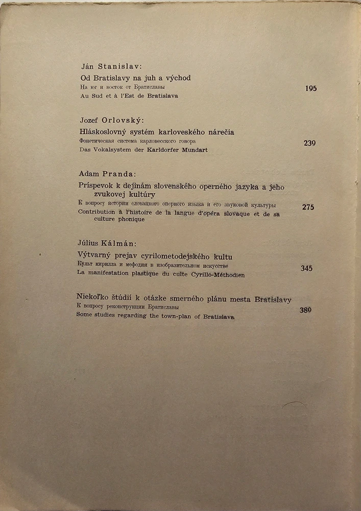 Slovanská Bratislava I (II-III) (č. 1-2)