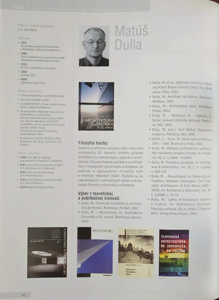 Slovenská architektúra (150 tvorivých osobností súčasnej architektúry)