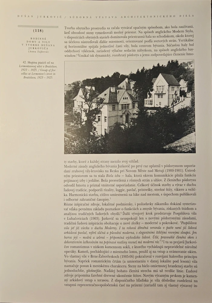 Dušan Jurkovič (Súborná výstava architektonického diela)