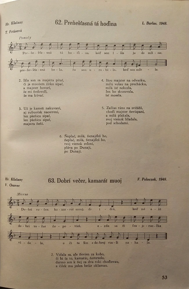 Slovenské ľudové piesne (Sväzok I.)