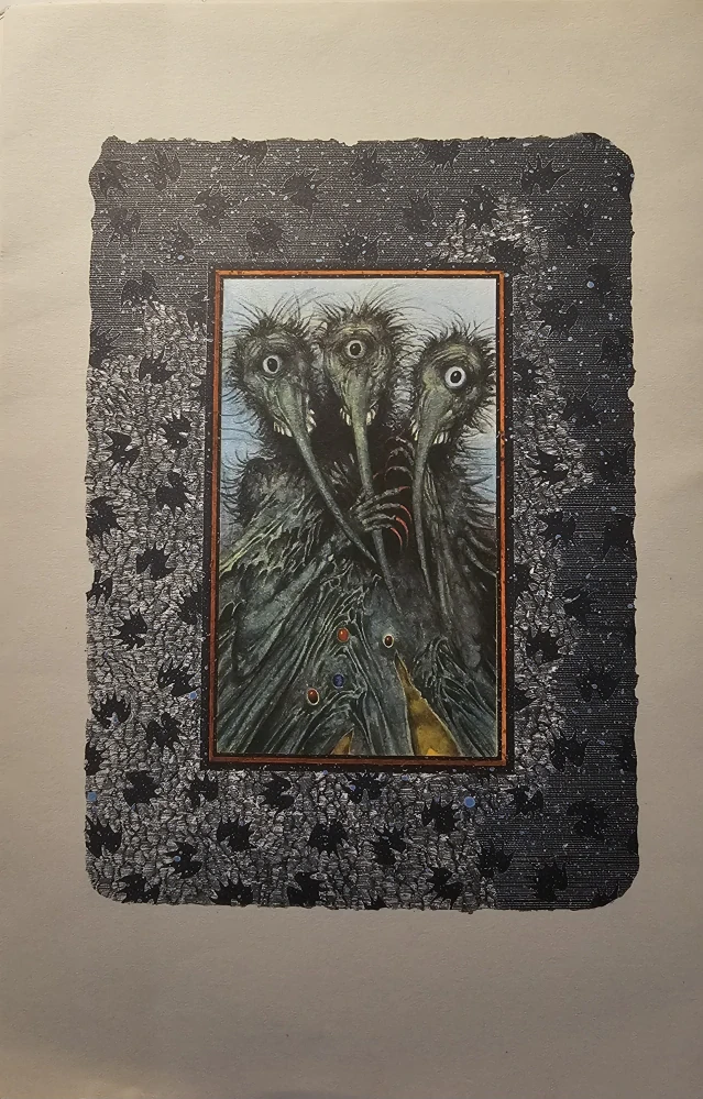 Tri princezné v belasej skale (Súbor 9 ilustrácií/zinkografií Albína Brunovského)