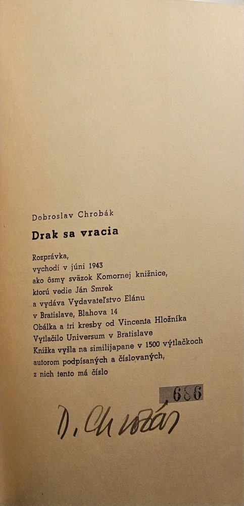 Drak sa vracia /s podpisom (I. vydanie)
