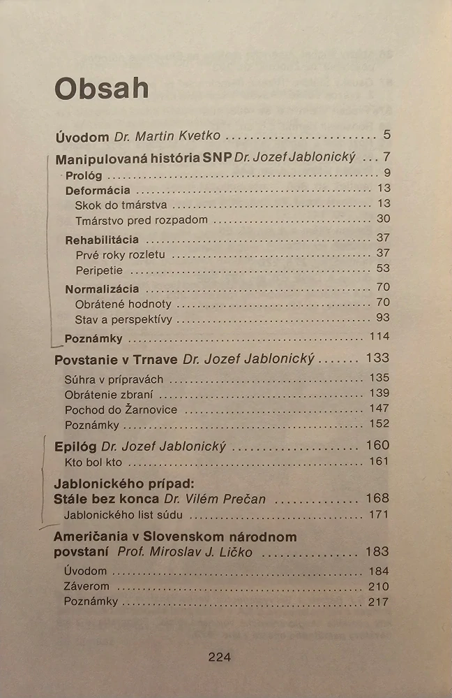 Manipulovaná história SNP
