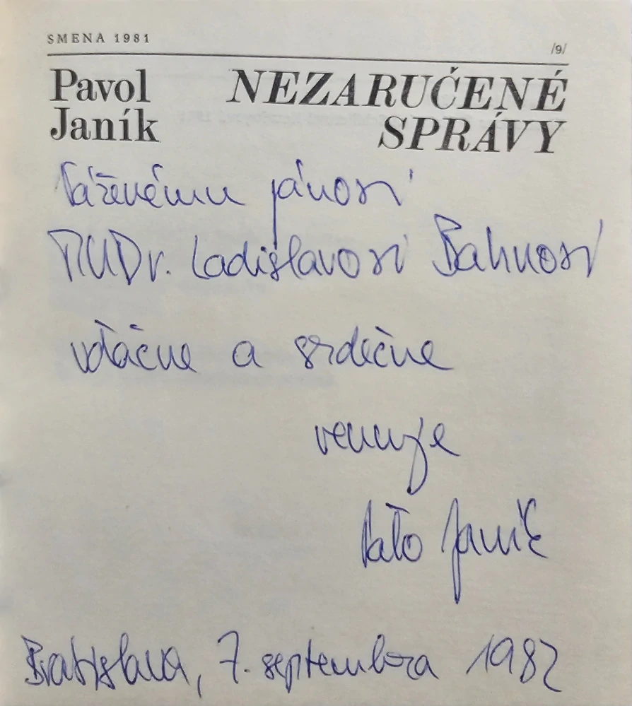 Nezaručené správy /s podpisom