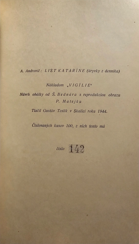 List Kataríne