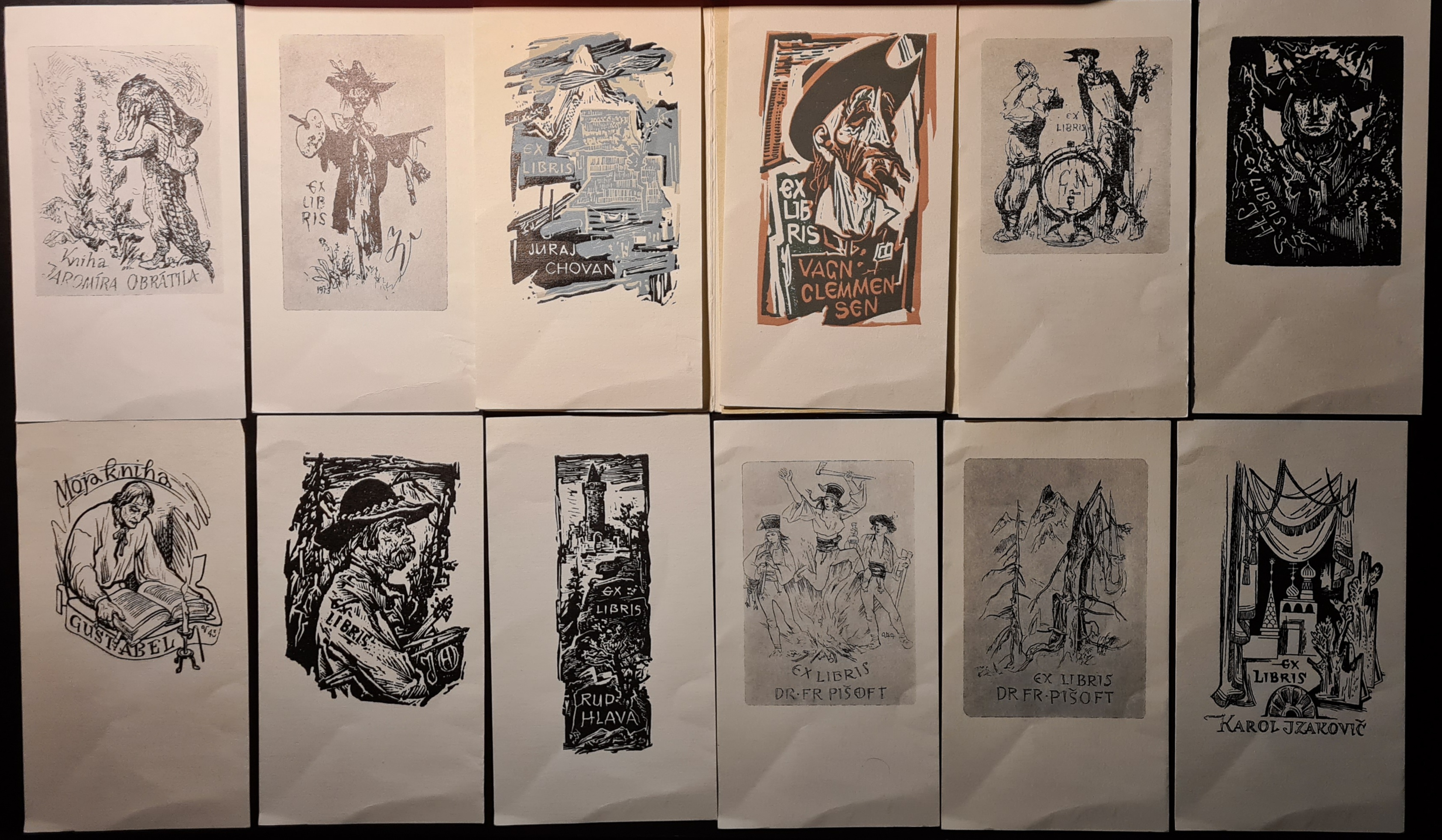 Jaroslav Vodrážka, exlibrisy