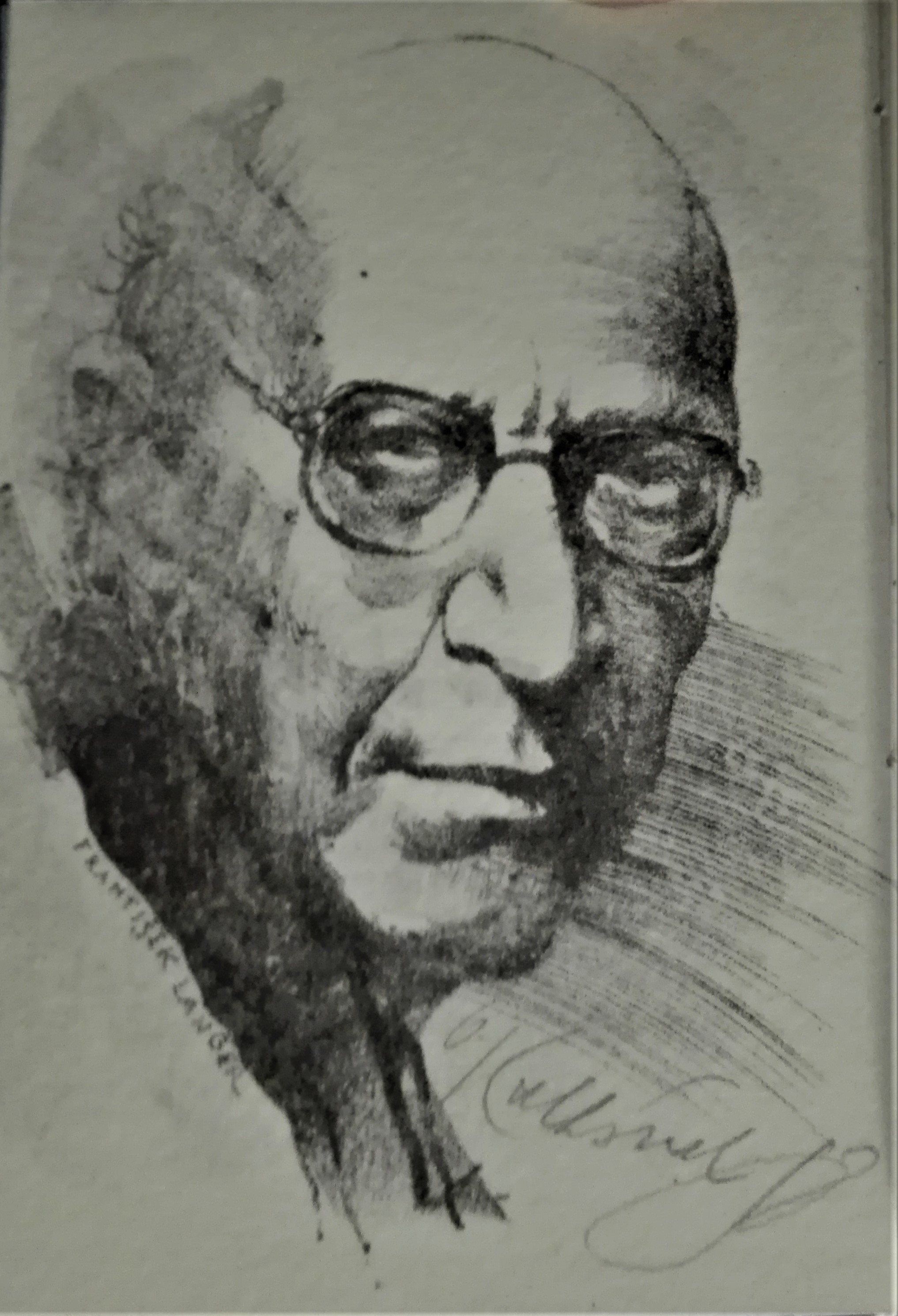 Vzpomínka na Vinohradské divadlo /s podpisom ilustrátora