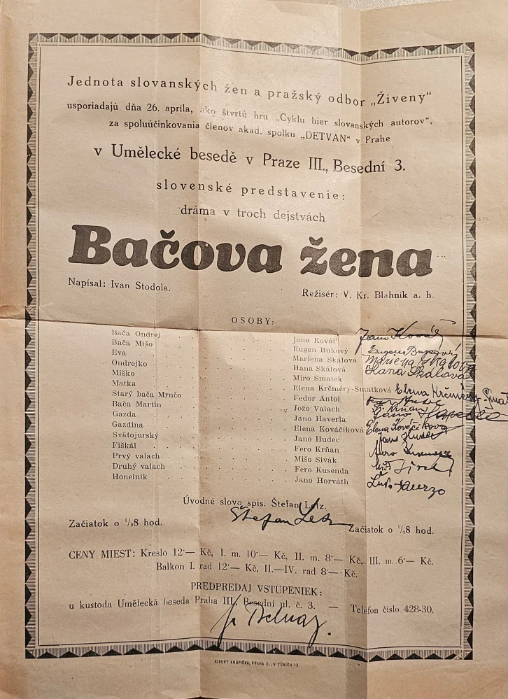 Bačova žena /autorský exemplár s podpisom