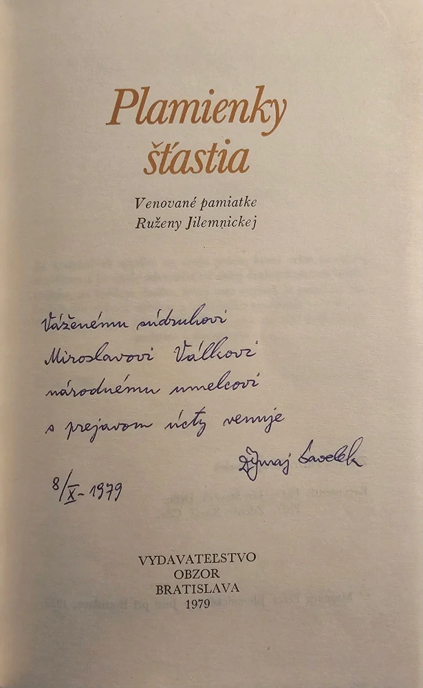 Plamienky štastia /s podpisom