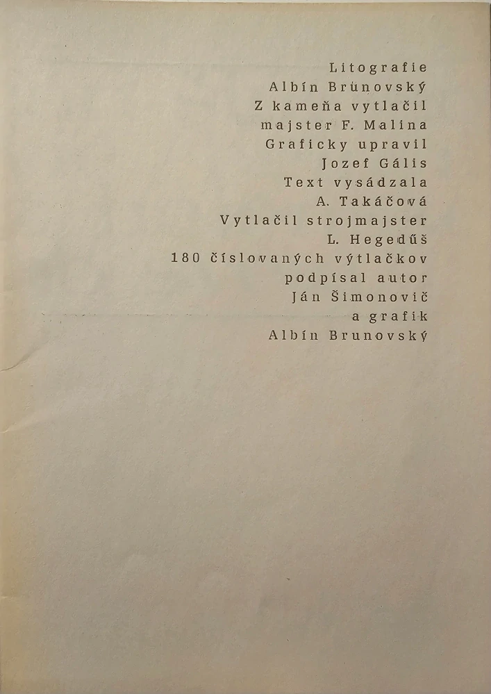 Belavá z helénskeho sveta /litografie Albín Brunovský /s podpisom