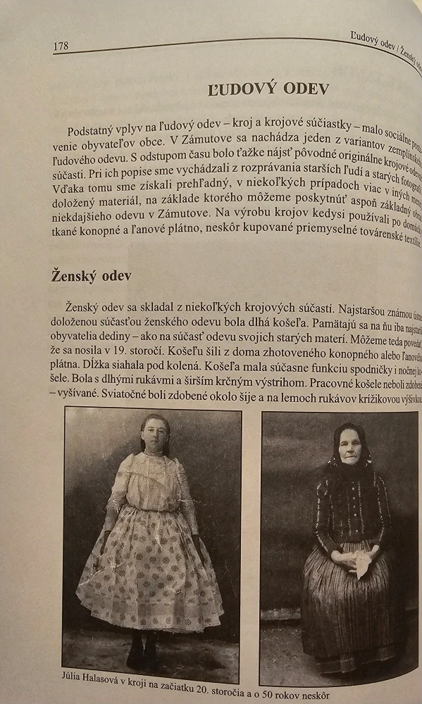 Tradičná ľudová kultúra obce Zámutov