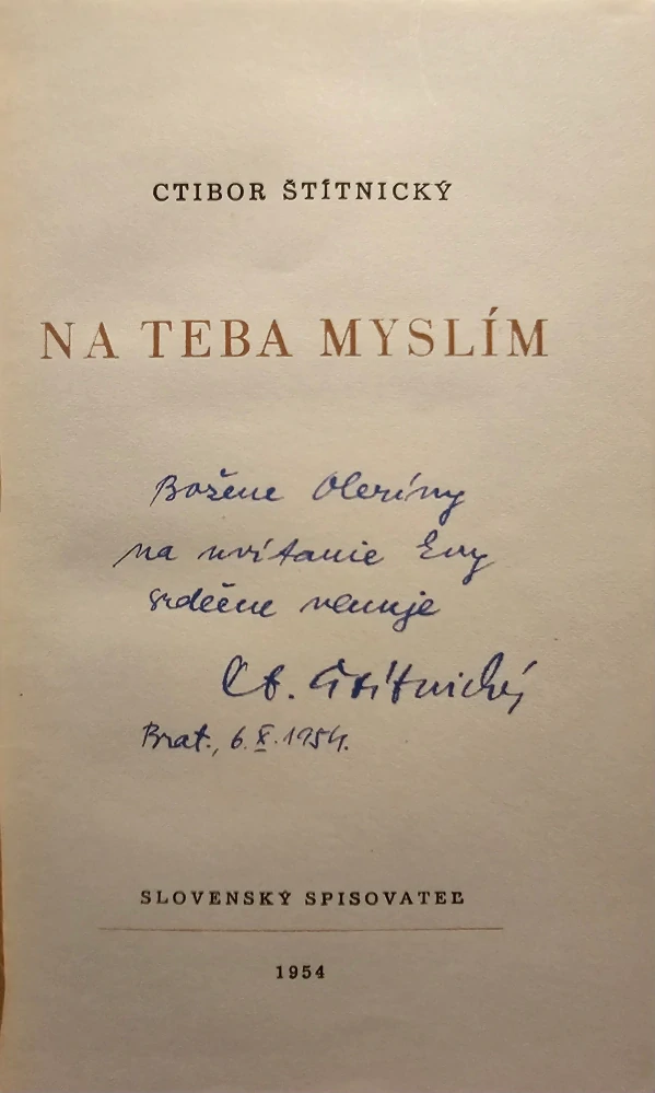 Na teba myslím /s podpisom