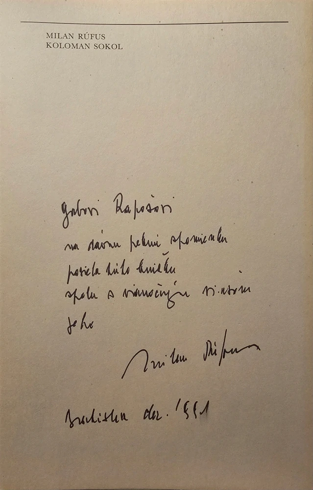 Dve osudové (Štyri epištoly k ľuďom/Murárska balada) /s podpisom