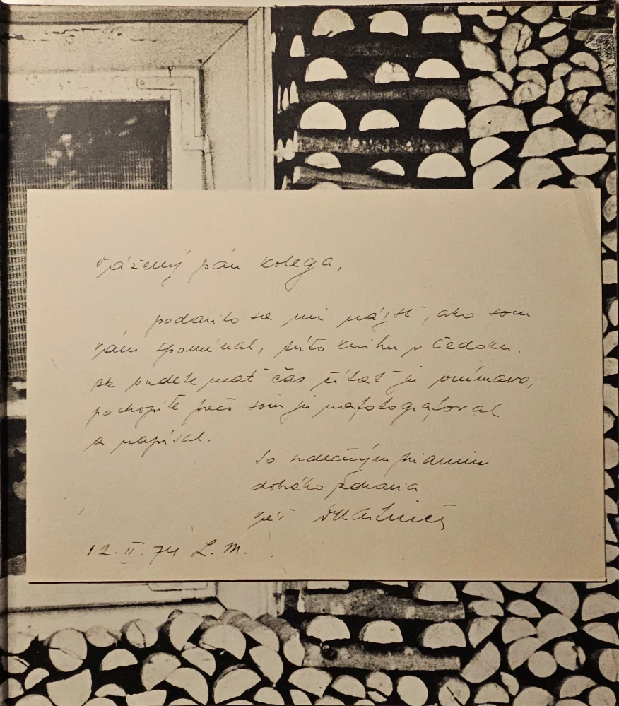 Vám patrí úcta /s podpisom