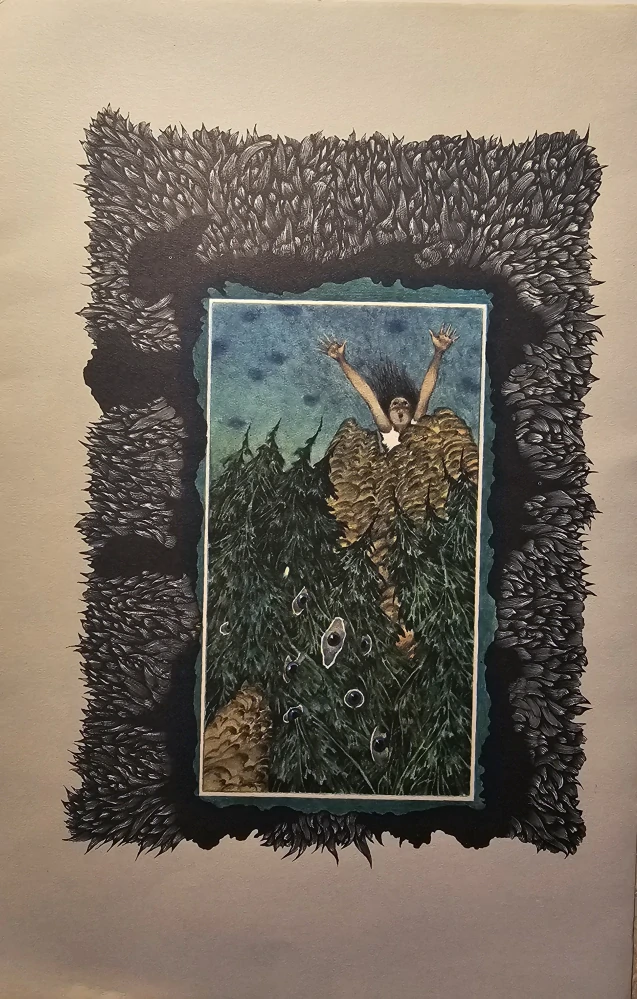 Tri princezné v belasej skale (Súbor 9 ilustrácií/zinkografií Albína Brunovského)