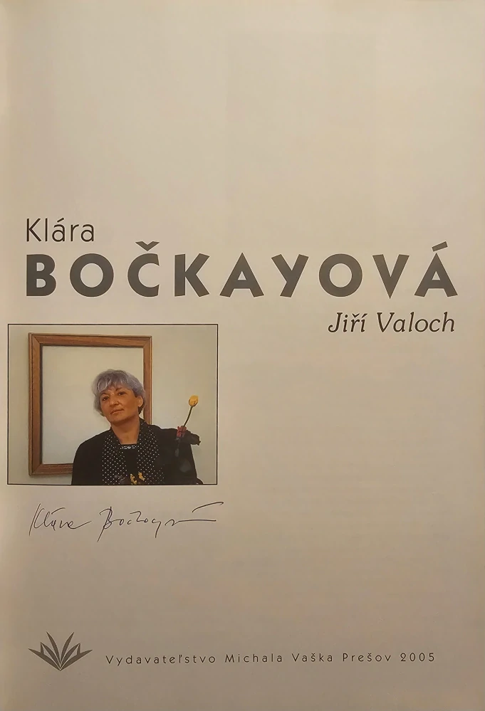 Klára Bočkayová /s podpisom