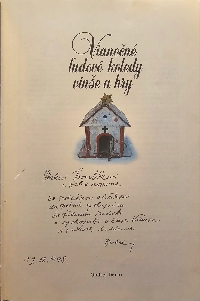 Vianočné ľudové koledy, vinše a hry /s podpisom