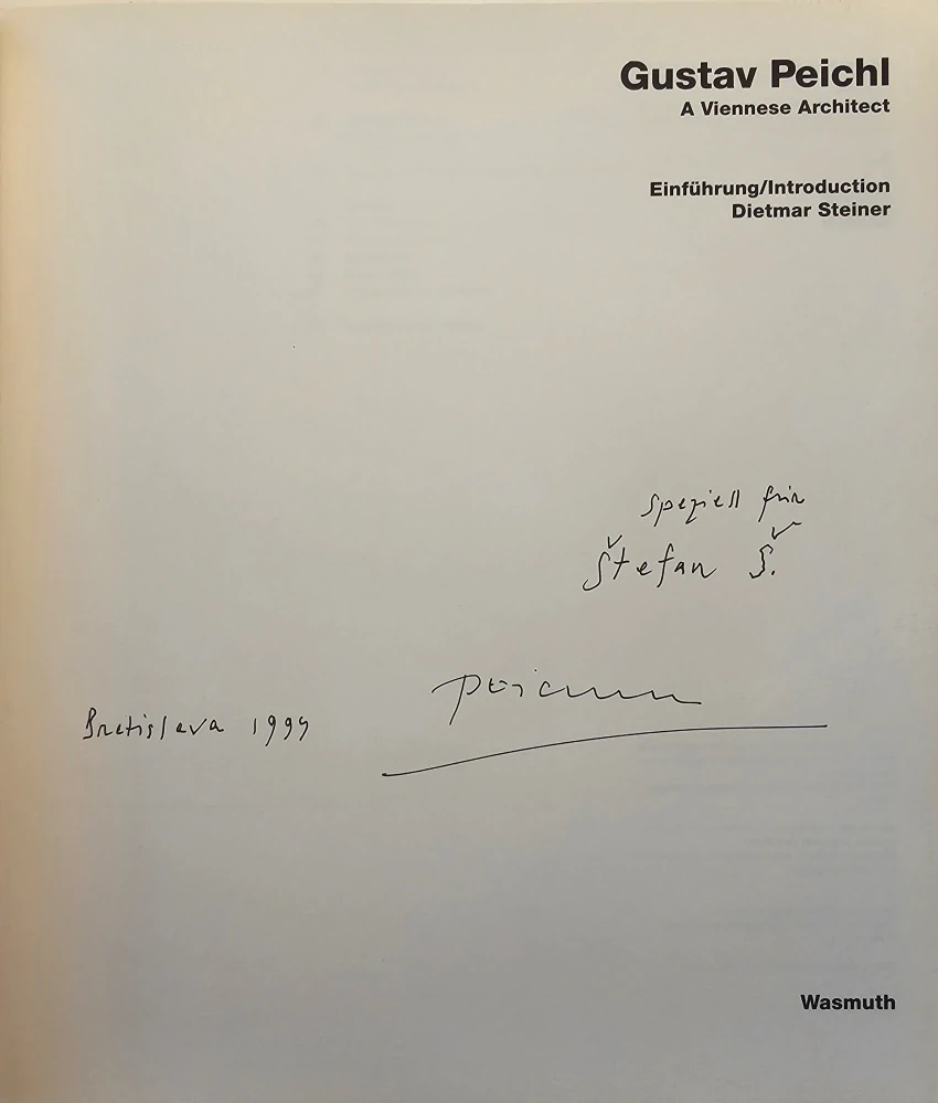 Gustav Peichl: A Viennese Architect /s podpisom