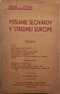 Poslanie Slovákov v strednej Európe