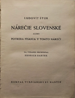 Nárečie slovenské alebo potreba písania v tomto nárečí 