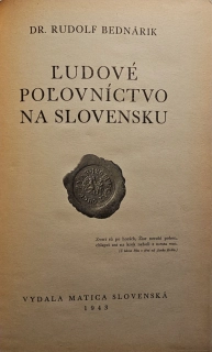 Ľudové poľovníctvo na Slovensku