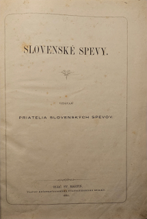 Slovenské spevy Diel I.