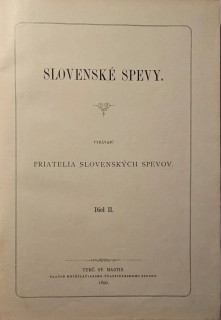 Slovenské spevy Diel II.