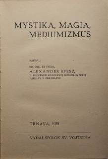 Mystika, magia, mediumizmus