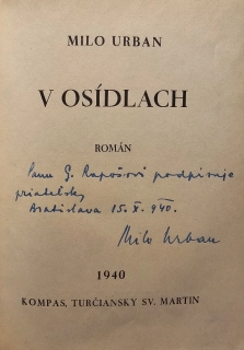 V Osídlach /s podpisom