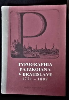 Typographia Patzkoiana v Bratislave