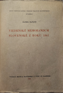 Viedenské memorandum slovenské z roku 1861