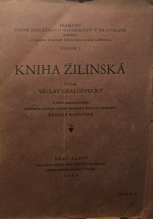 Kniha Žilinská